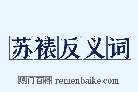 苏裱反义词是什么意思的图片